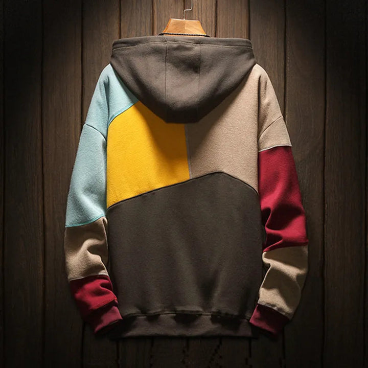 Comfortabele heren hoodie met capuchon, loose-fit voor dagelijkse vrijetijd en modebewuste herfstlooks.