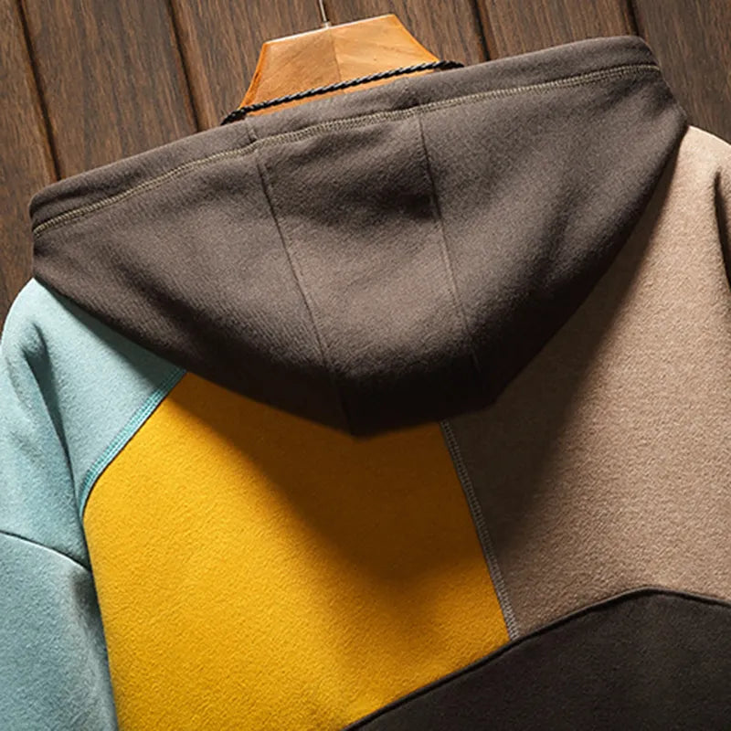 Ultiem comfortabele loose-fit heren hoodie, ideaal voor ontspannen vrijetijd en casual herfstmode.