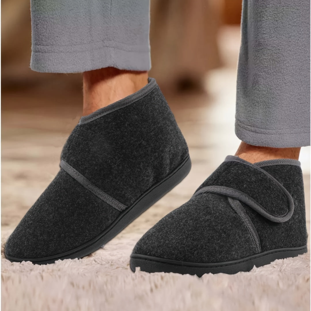 Comfortabele heren pantoffels met zachte voering, ondersteunend en perfect als voetenwarmers.
