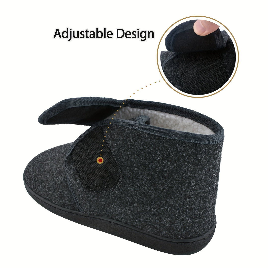 Stevige heren huisschoenen, ondersteunend en comfortabel, perfect voor dagelijks gebruik.