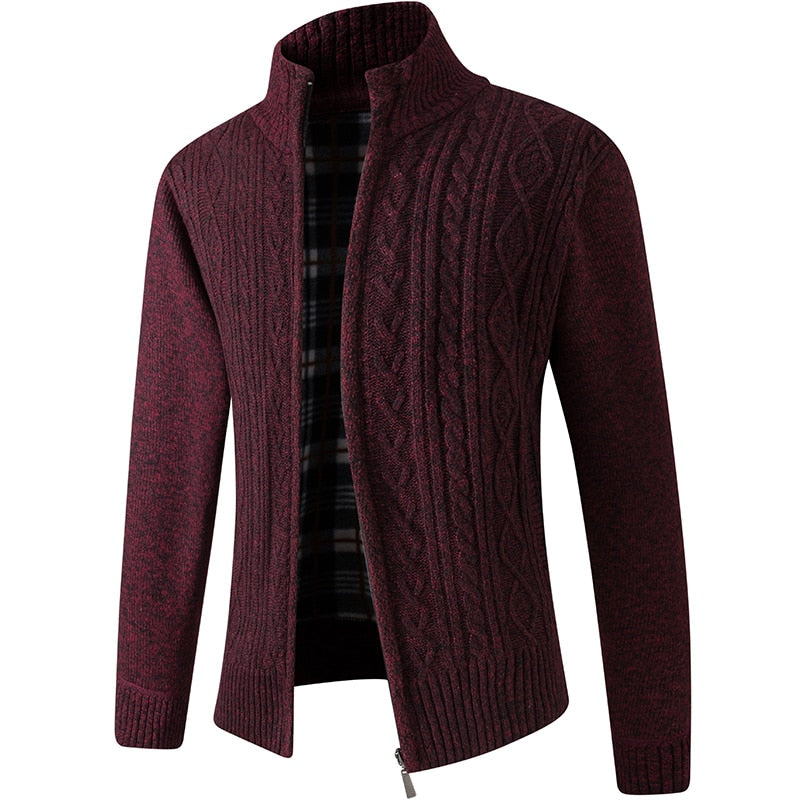 Vooraanzicht modieus, warm herenvest Gerard. Essentieel voor stijlvolle herfstgarderobe.