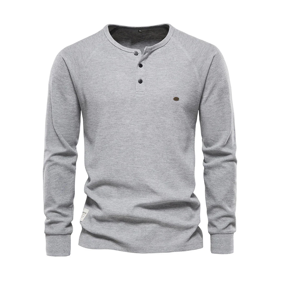 Stijlvol heren langemouwenshirt met ronde hals. Essentieel bovenstuk voor comfortabele en modieuze looks.