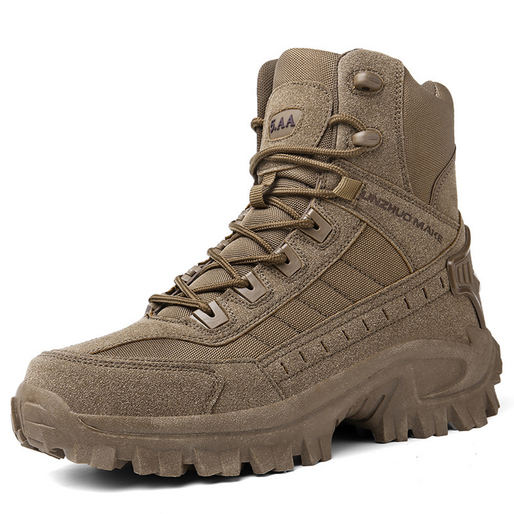 Stevige waterdichte wandelschoenen voor heren, militair design, comfortabel en duurzaam.