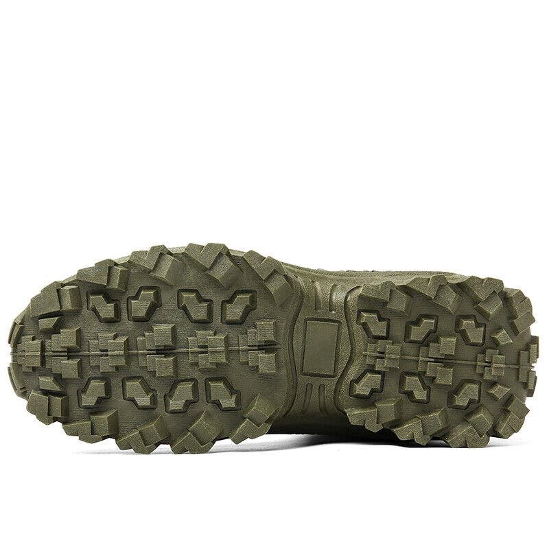 Allround waterdichte herenlaarzen, stevig en militair, de perfecte outdoor partner.