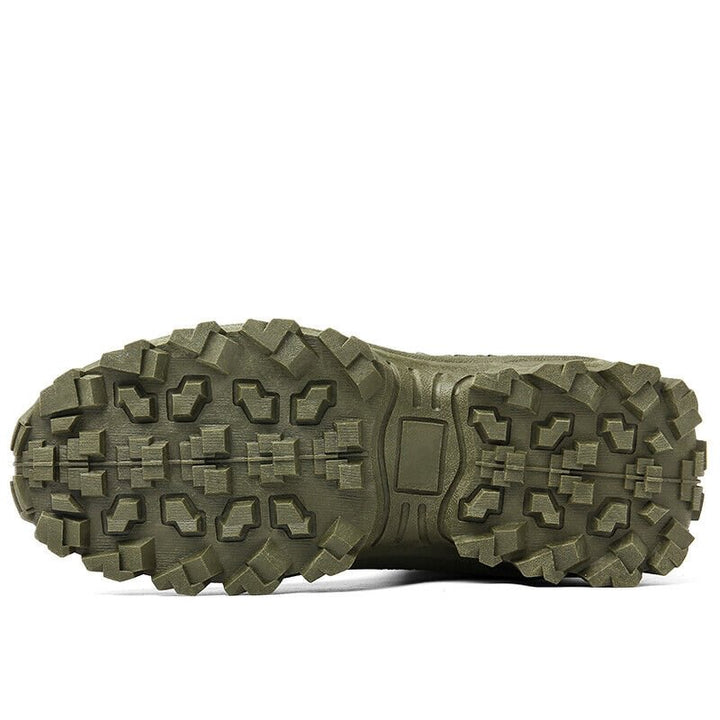 Allround waterdichte herenlaarzen, stevig en militair, de perfecte outdoor partner.
