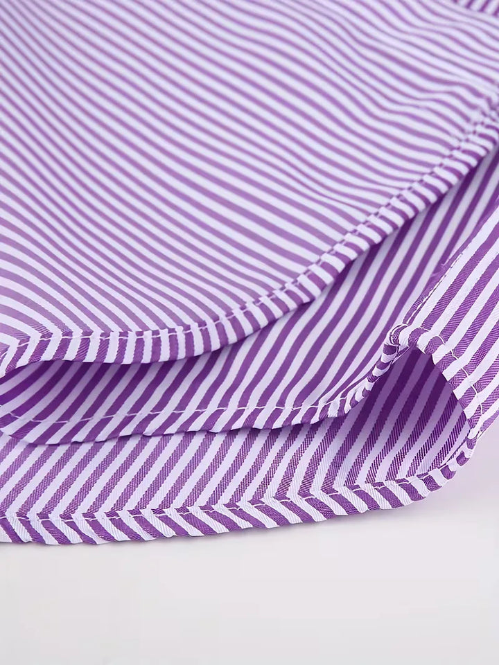 Zwart zakelijk overhemd, heren, met stijlvolle mandarijnkraag en elegante Franse manchetten.
