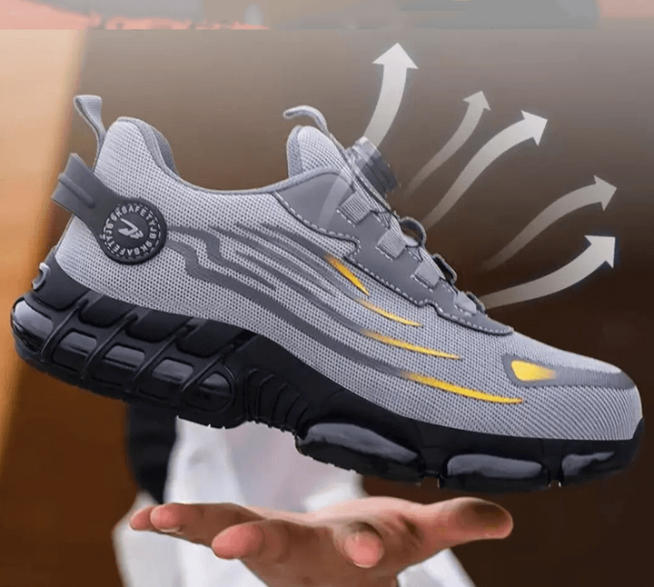 Orion heren veiligheidsschoenen voor zakelijk gebruik. Comfortabele en beschermende werkschoenen met orthopedische ondersteuning.