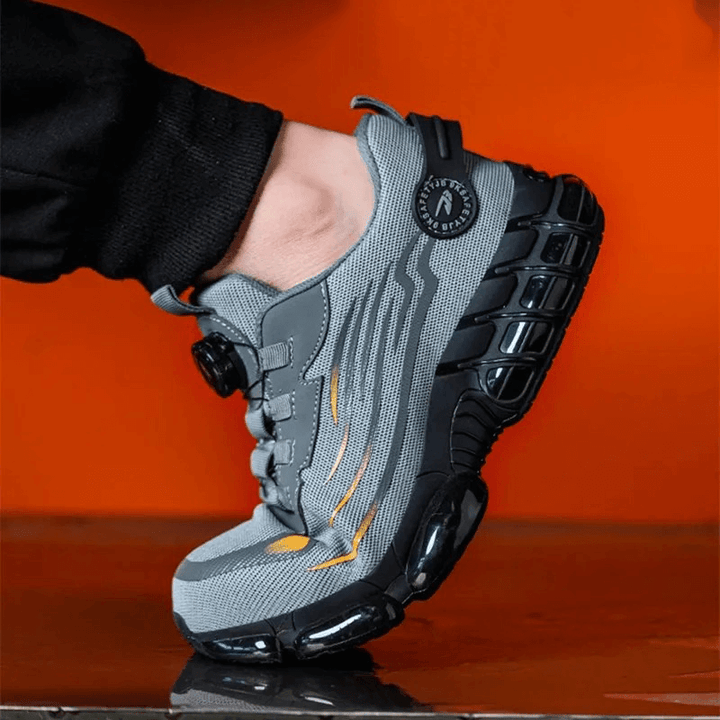 Robuuste heren werkschoenen Orion. Orthopedisch design voor bescherming, comfort en duurzaamheid in industriële sectoren.