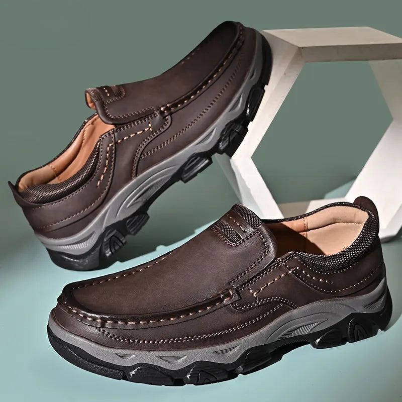 Chique casual heren instappers, orthopedisch, bieden comfort en ondersteuning voor de voeten.