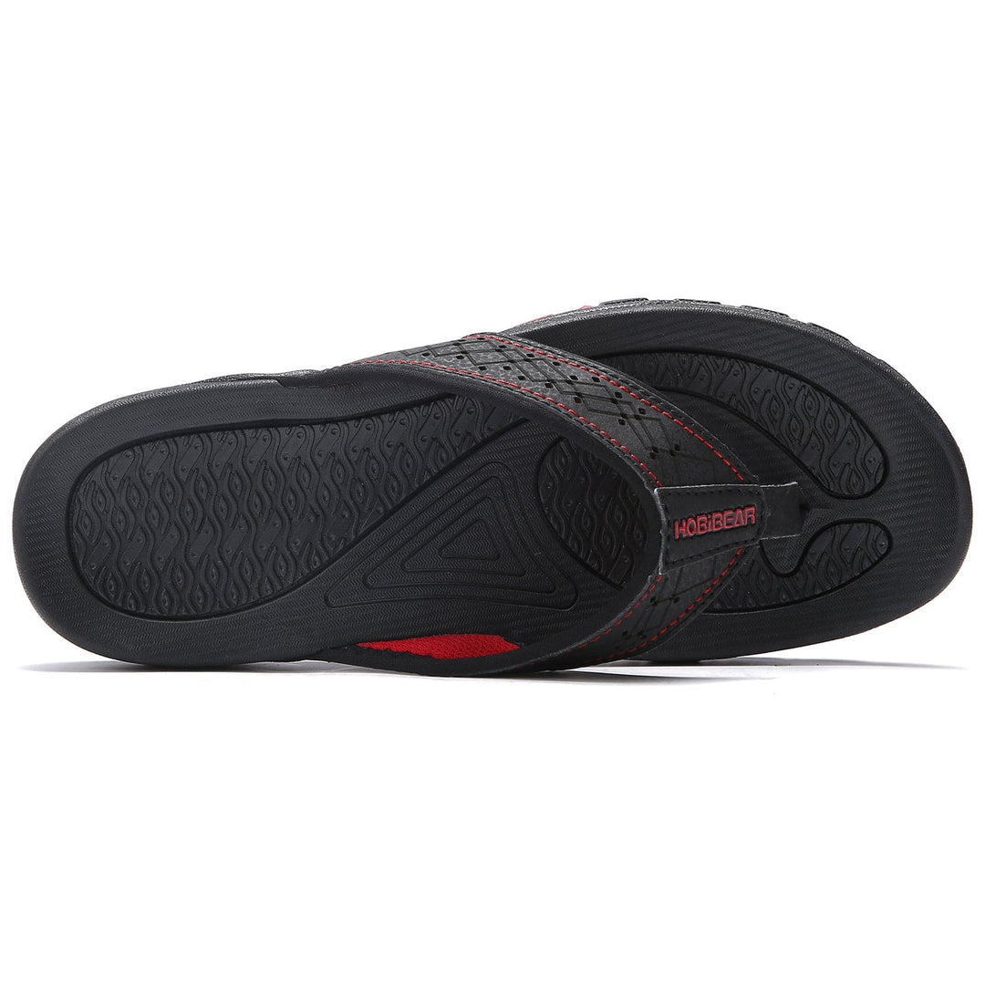 Orthopedische herenslippers in blauw met ergonomisch voetbed, perfect voor zomerse dagen.