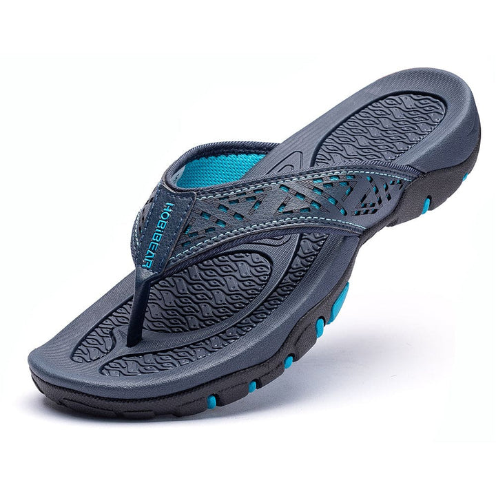 Set van verschillende kleuren orthopedische herenslippers, voor elke smaak en voetcomfort.