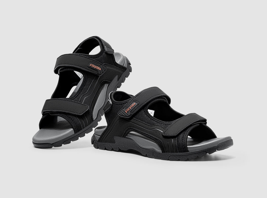 Duurzame heren orthopedische sandaal Yona, ideaal voor lange zomerwandelingen en vrije tijd.
