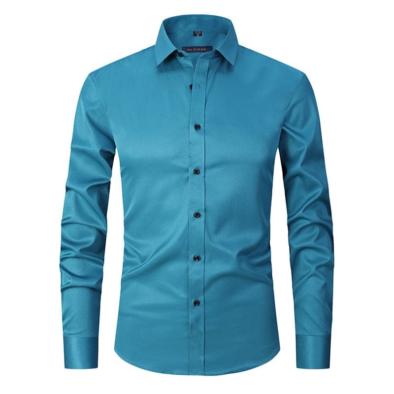 Zakelijk heren overhemd, comfortabel en representatief voor op kantoor, slim fit pasvorm.