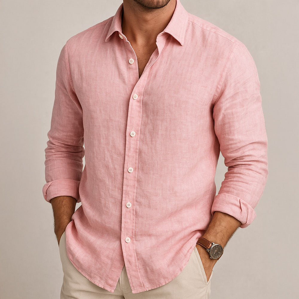 Essentieel heren overhemd; veelzijdig voor casual en stijlvolle looks. Comfortabel kledingstuk voor mannen mode.