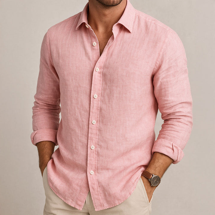 Essentieel heren overhemd; veelzijdig voor casual en stijlvolle looks. Comfortabel kledingstuk voor mannen mode.