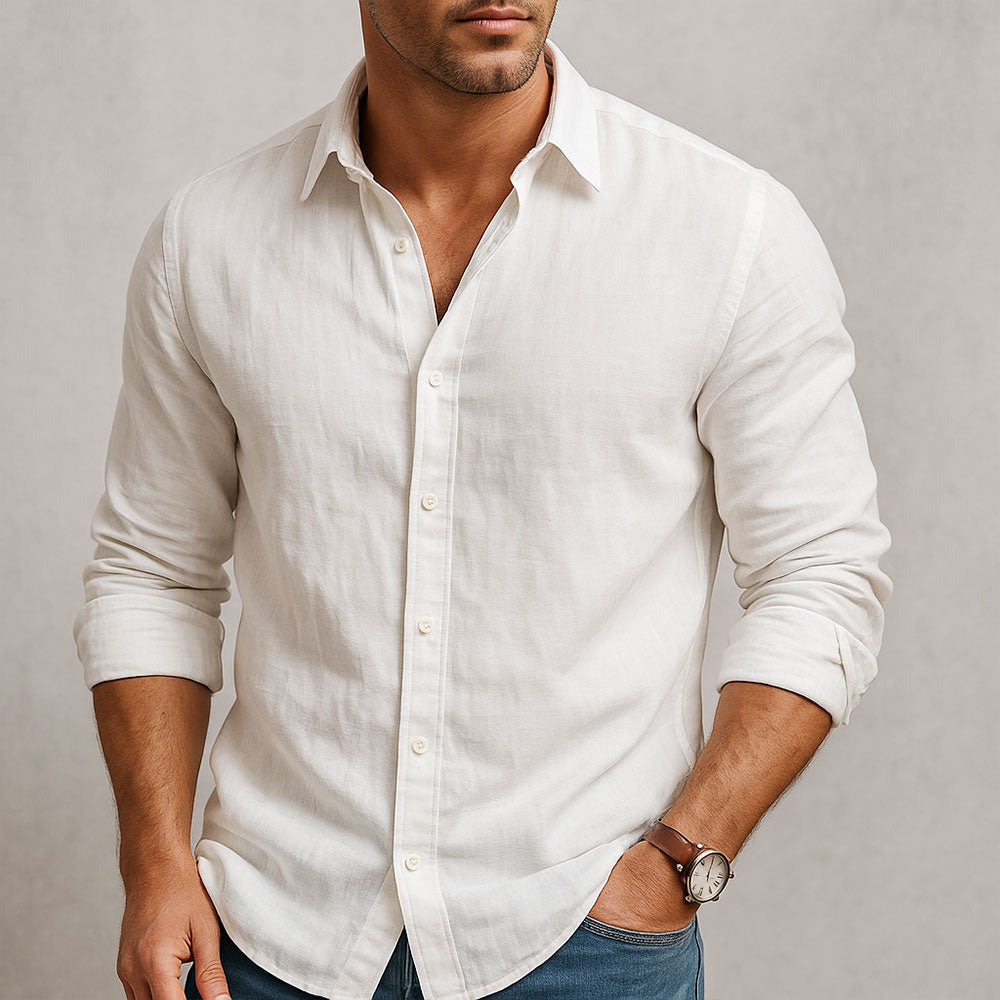 Lichtgewicht zomer heren overhemd voor optimaal comfort. Casual stijlvol design, een must-have in mannen mode.