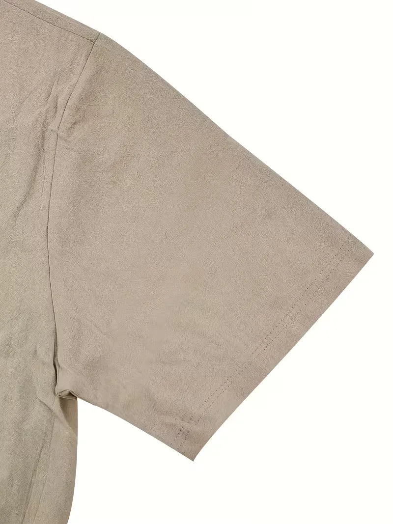 Praktisch heren overhemd korte mouw met borstzak voor je essentials. Ideaal voor zomer.