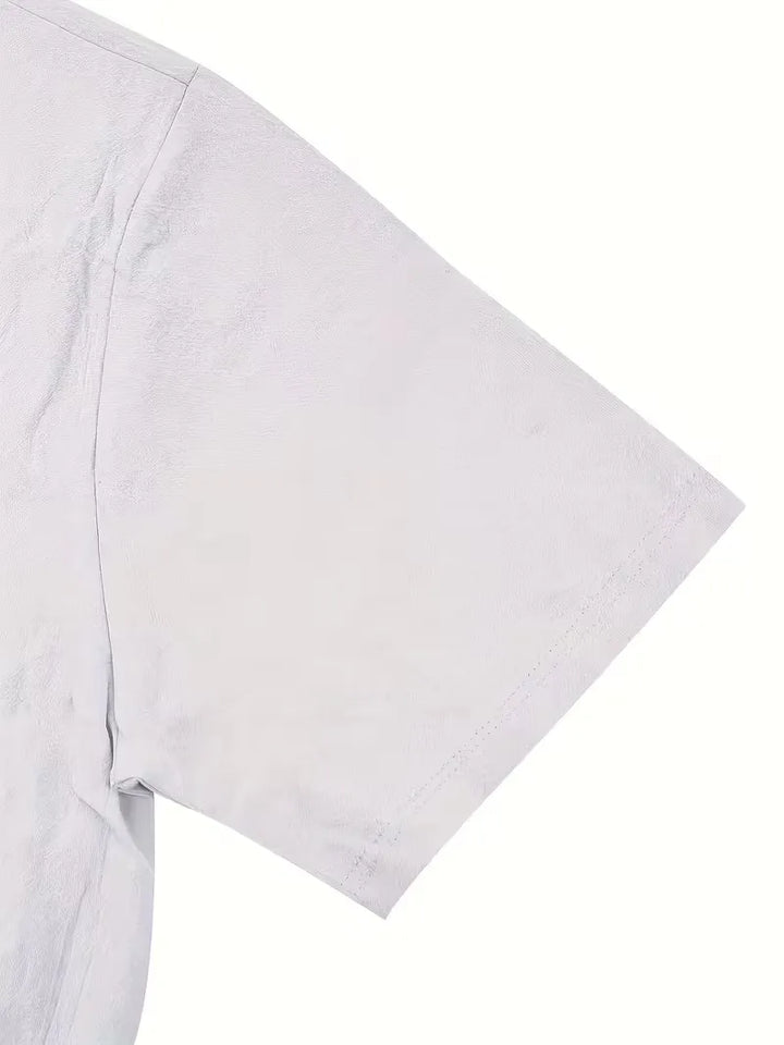 Wit overhemd korte mouw voor heren, casual stijl met borstzak. Geschikt voor dagelijks gebruik.