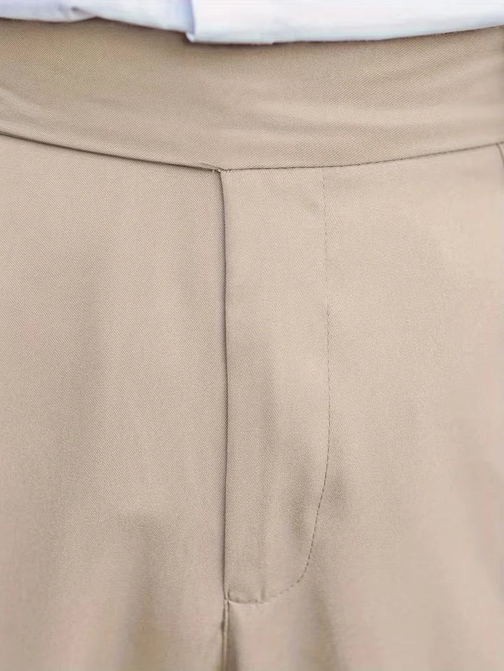 Stijlvolle smart casual heren pantalon, rechte pijpen, extra comfortabel.