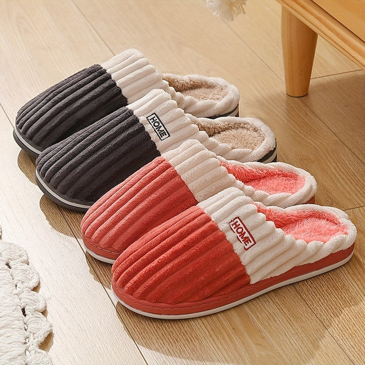 Duurzame huispantoffels voor heren, met focus op comfort en warmte.