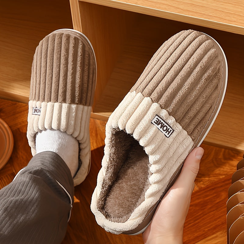 Gezellige heren winterpantoffels, ontworpen voor maximaal comfort en warmte.