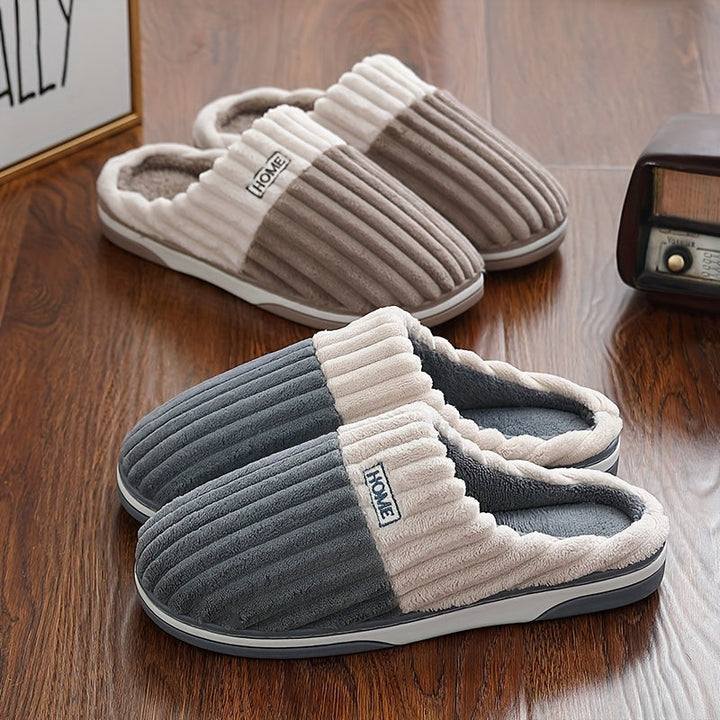 Mannen pantoffels met premium comfort, perfect voor ontspanning en warmte.