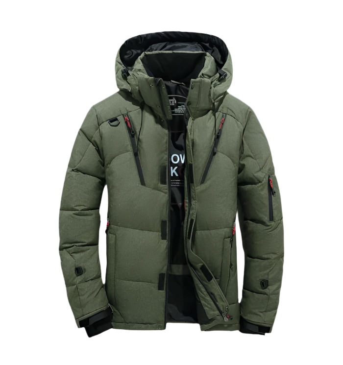 Heren parka winterjas met capuchon, ideaal voor koude dagen en dagelijks gebruik.