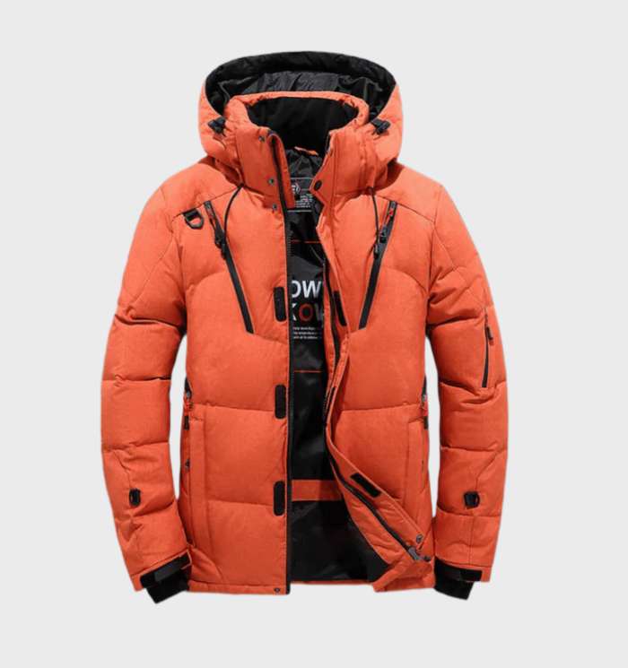 Veelzijdige heren parka winterjas met capuchon, ideaal voor zowel dagelijks gebruik als buiten.