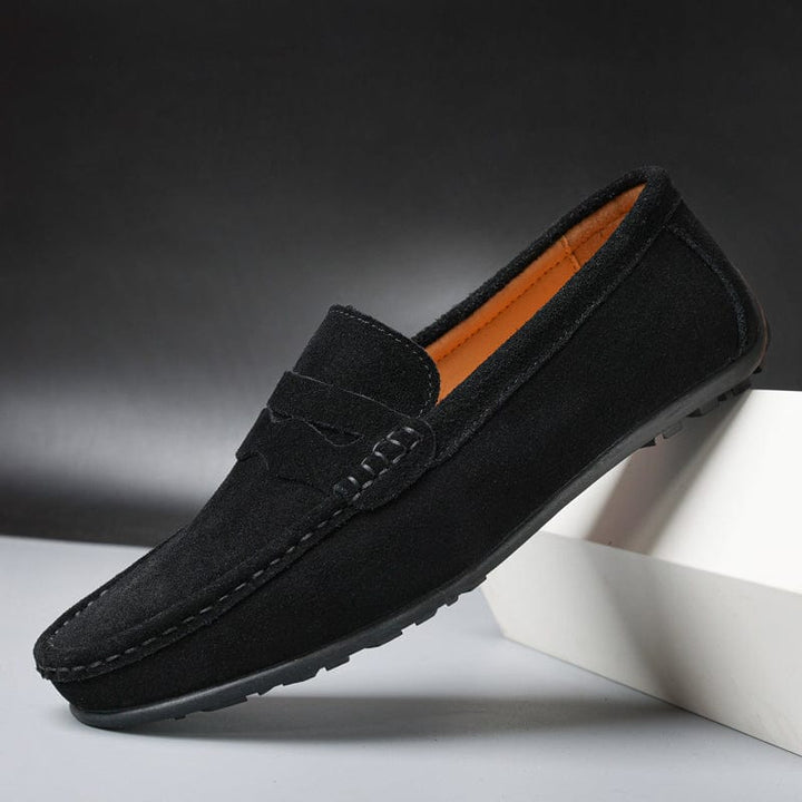 Klassieke penny loafers heren met mocassin detail, perfect voor een elegante en comfortabele uitstraling.