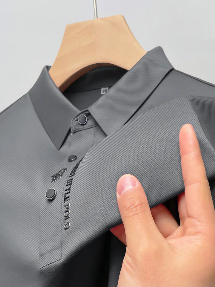 Strijkvrije herenpolo: gemakkelijk te onderhouden poloshirt; altijd stijlvol, comfortabel & kreukvrij.
