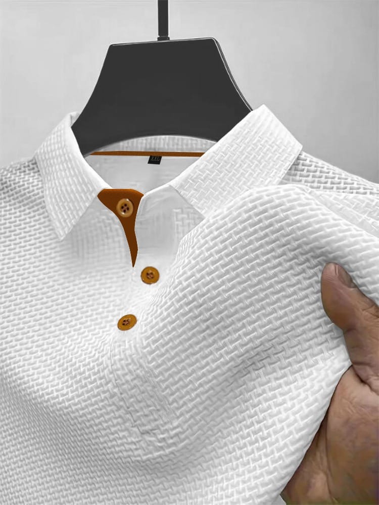 Heren poloshirt met korte mouwen, ideaal voor een smart-casual look. Moderne en veelzijdige kleding heren.
