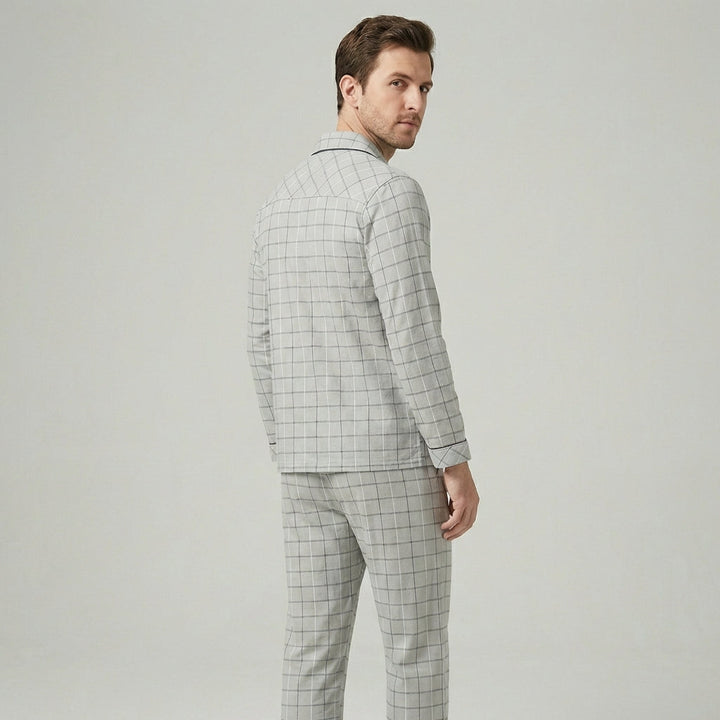 Stijlvolle heren pyjama set, ideaal als nachtkleding of loungekleding voor mannen