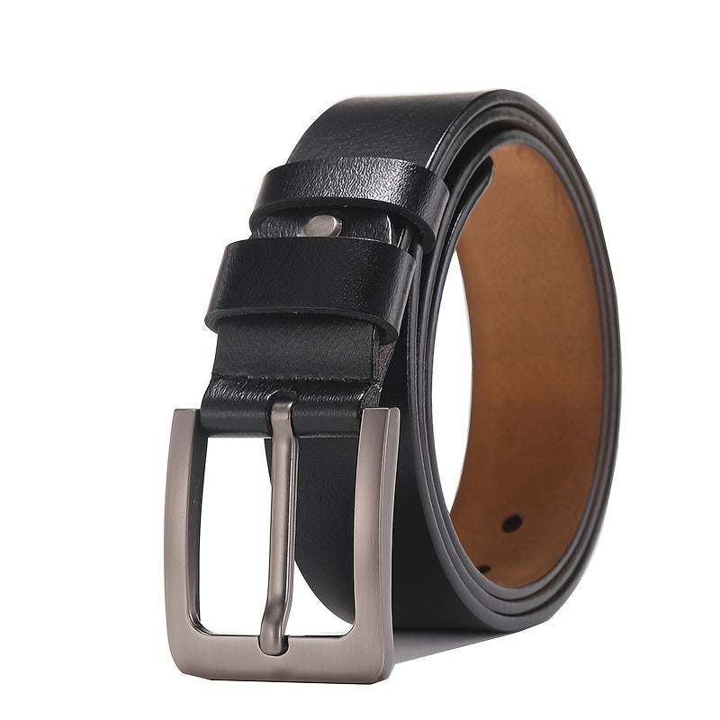 Duurzame heren riem met unieke afwerking en klassieke pin-gesp. Een tijdloos herenmode accessoire van hoge kwaliteit.