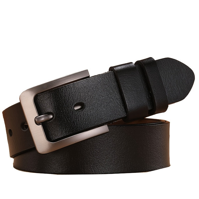 Stijlvolle heren riem met elegante pin-gesp. De unieke afwerking geeft deze riem een onderscheidende look en gevoel.