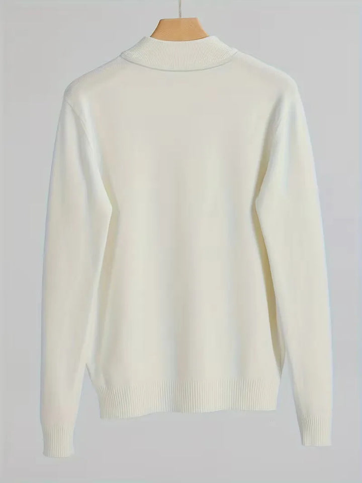 Heren rolkraag trui met lange mouwen, perfect voor een casual of smart-casual winterlook. Modieus en warm.