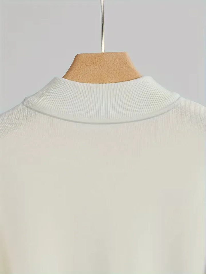 Comfortabele effen heren trui met rolkraag, ideaal als warme wintertrui. Stijlvolle herenkleding.
