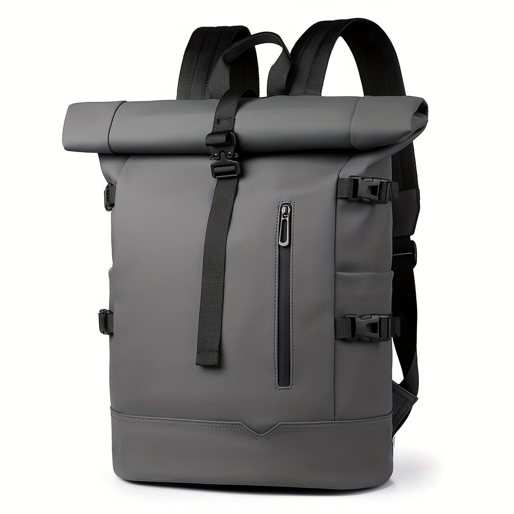 Veelzijdige heren rugzak, waterdicht met laptopvak, ideaal als schooltas, werktas of reistas.