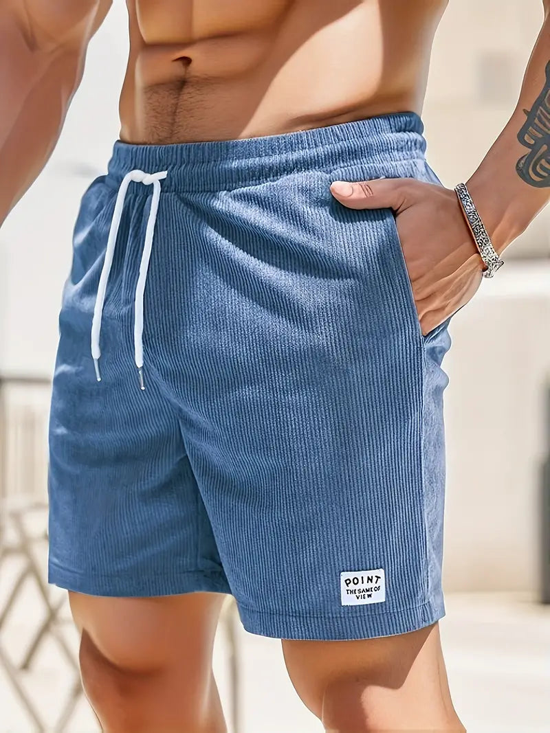Stijlvolle heren casual shorts, ideaal voor zomerse dagen, met trekoord.