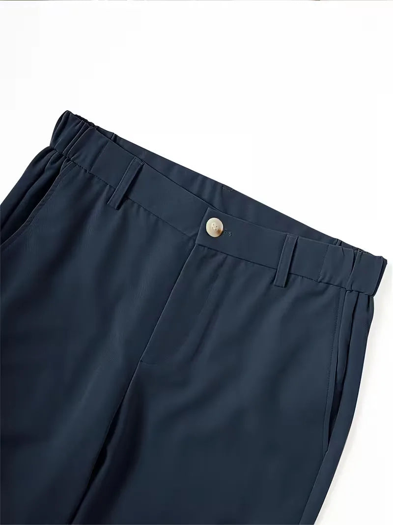 Heren straight leg shorts, comfortabel en modieus, met handige zijzakken voor de zomer.
