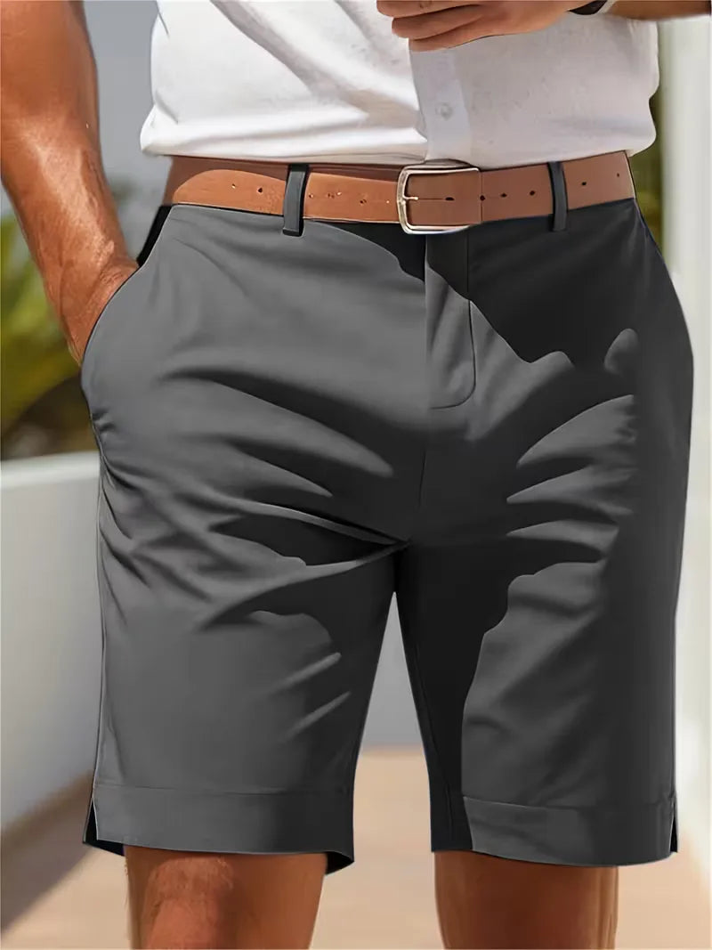 Casual heren shorts, comfortabel met een rechte pijp, perfect voor zomerse activiteiten.