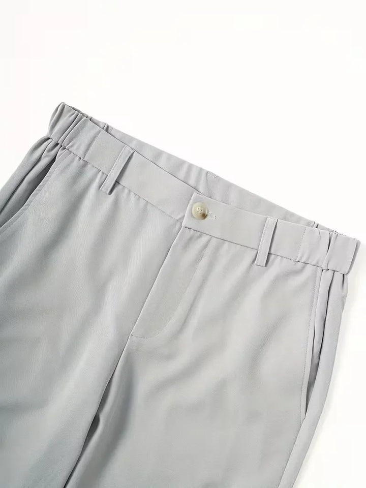 Casual heren shorts met mid-rise, rechte pijp, comfortabel voor een actieve zomer.