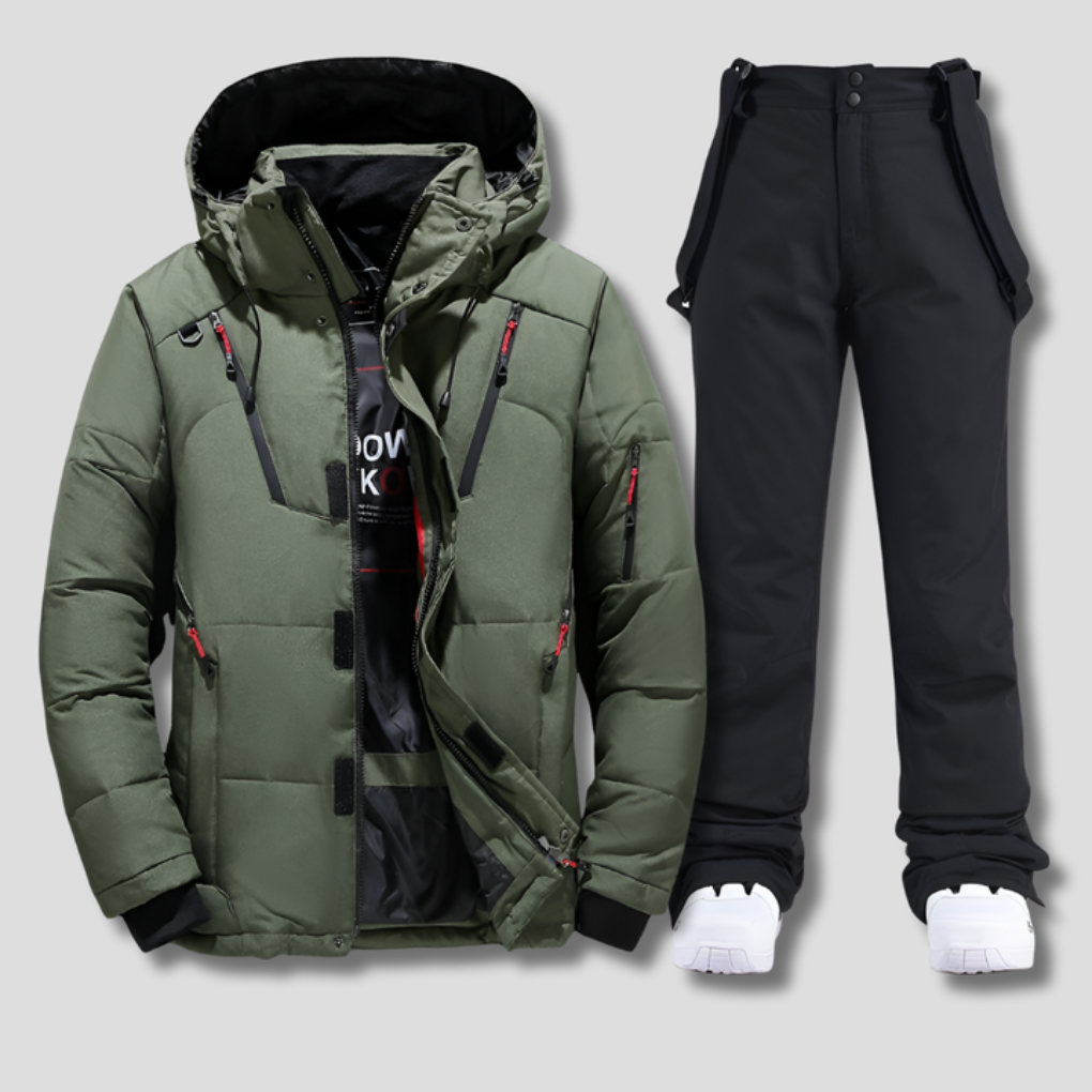 Nieuwe heren ski-overall voor skiën, met verstelbare pasvorm voor optimaal comfort
