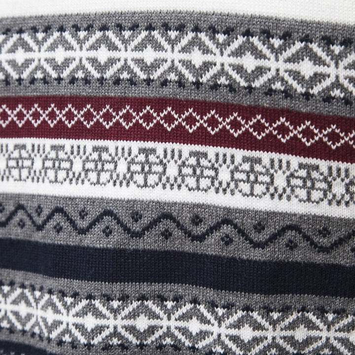 Comfortabele casual heren trui, slim fit, met halve rits. Ideaal voor herfst en winter.