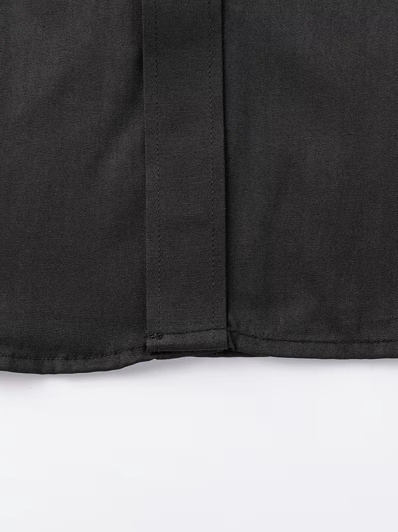 Hoogwaardig slim fit herenoverhemd met mandarijnkraag, duurzaam en elegant voor elke gelegenheid.