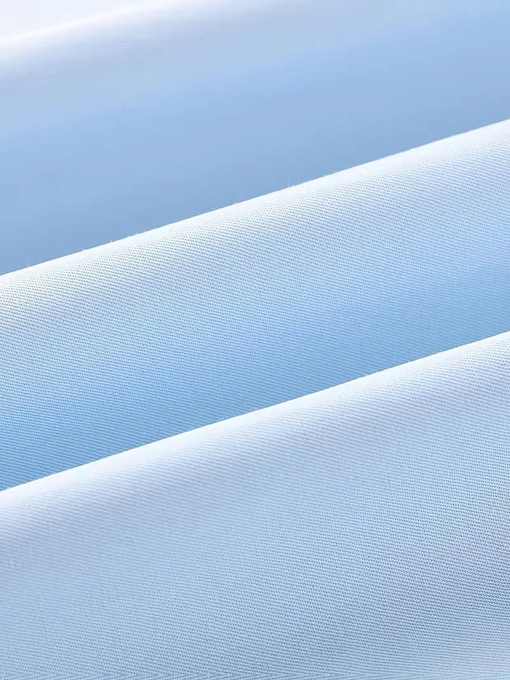 Stijlvol herenoverhemd met lange mouwen en slim fit pasvorm, mandarijnkraag voor een unieke twist.