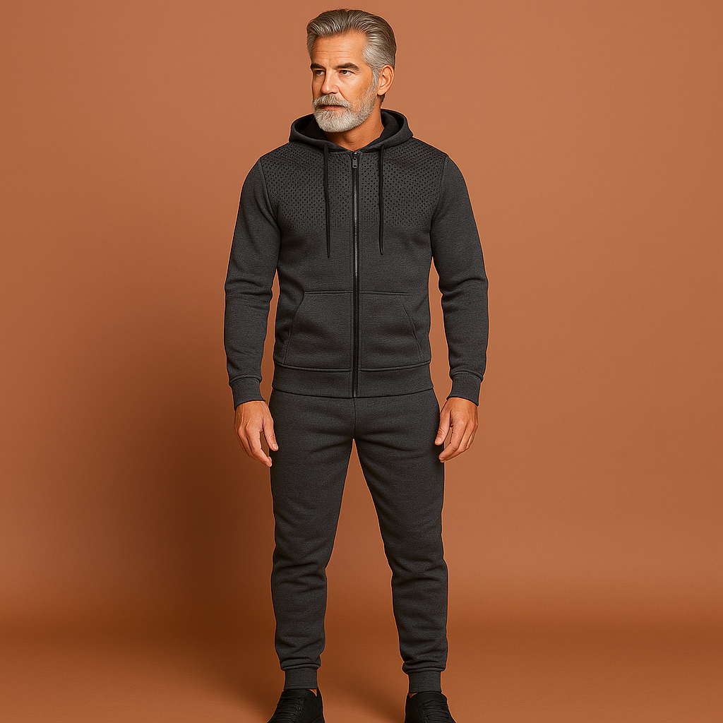 Heren slim fit trainingspak, comfortabel en sportief, ideaal voor fitness en vrije tijd.