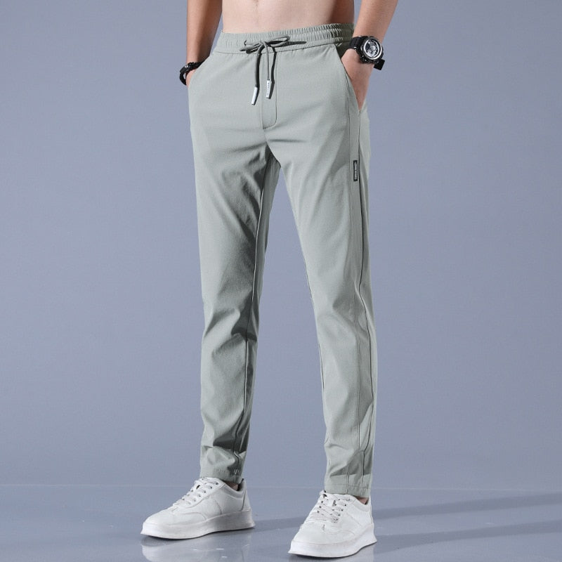 Casual heren zomerbroek, comfortabele stretchbroek perfect voor vrije tijd en dagelijks gebruik.