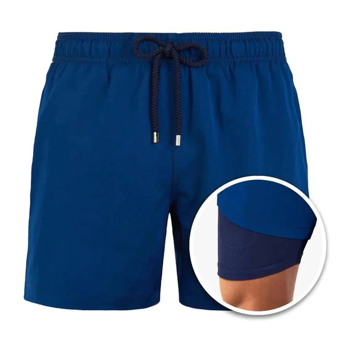 Stijlvolle heren zwemshorts in levendig patroon, perfect voor de zomer en vakantie