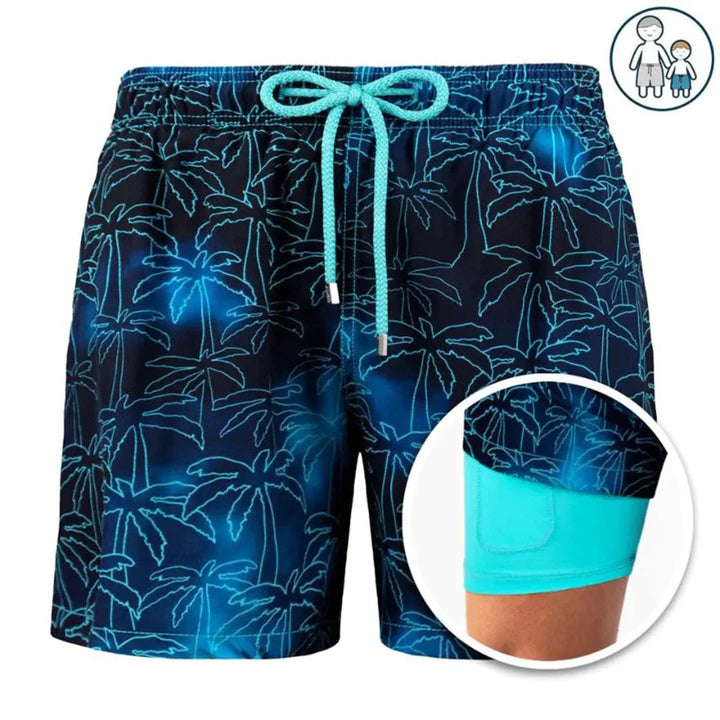 Heren zwemshorts met trekkoord en zakken, praktisch en veelzijdig voor strandkleding