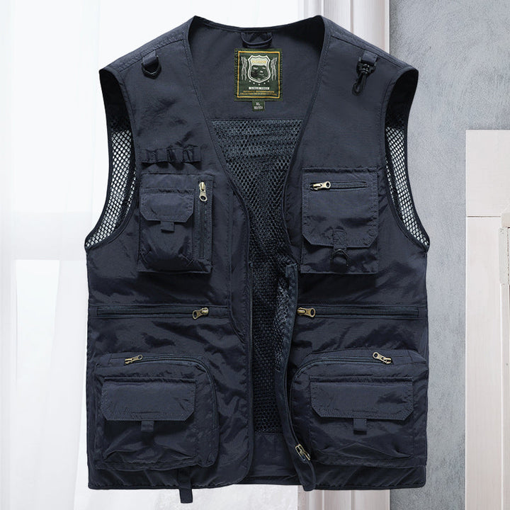 Trendy heren tactisch vest, veelzijdig en comfortabel, een must-have voor casual herenkleding.
